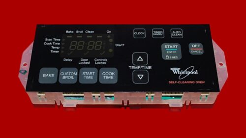 Part # WP6610456 | 6610398 | 8524304 | Whirlpool Oven Control Board (overlay fair - Black)