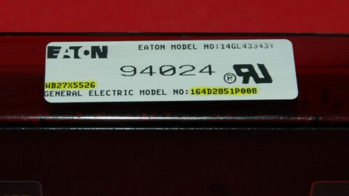 GE Oven Control Board - 164D2851P008 | WB27X5526 (overlay excellent - Black)