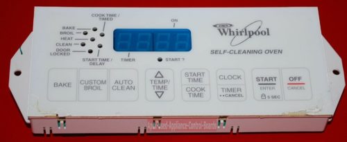 Part # 8522500, 6610321 Whirlpool Oven Electronic Control Board (used, overlay fair)