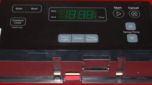 Whirlpool Control Board W10348615 W11122555 OEM Used Tested (overlay fair - Black)
