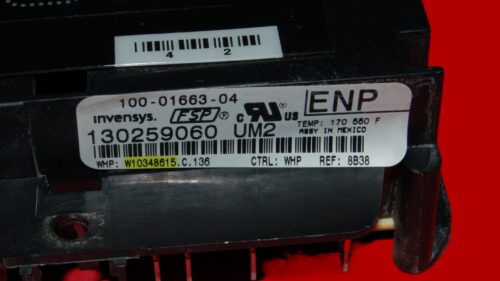 Part # W11122555 | W10348615 | Whirlpool Control Board (overlay fair - Black)