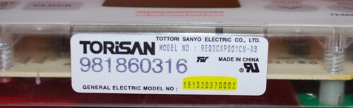 Part # WB27T10079, 191D2037G002 GE Oven Electronic Control Board (used, overlay good)