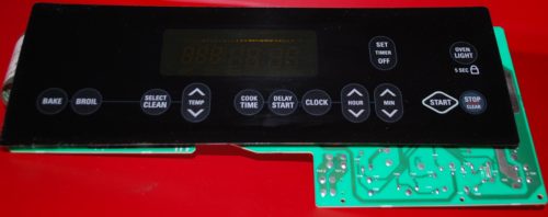 Part # 8524213 - Kenmore Oven Control Board (used, overlay fair - Black)