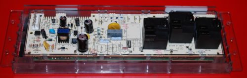 Part # WB27K10098, 183D8193P003 - GE Oven Electronic Control Board And Clock (used, overlay fair)