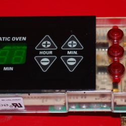 Part # 164D3143G002 - GE Range Oven Electronic Control Board (used, overlay good)