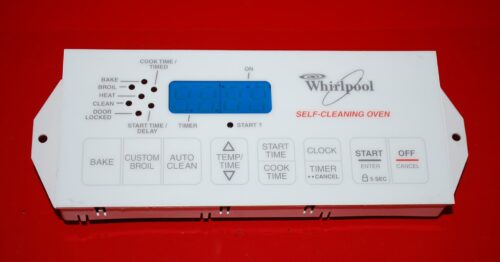 Part # 8053158, 6610157 Whirlpool Oven Electronic Control Board (used, overlay good - White)