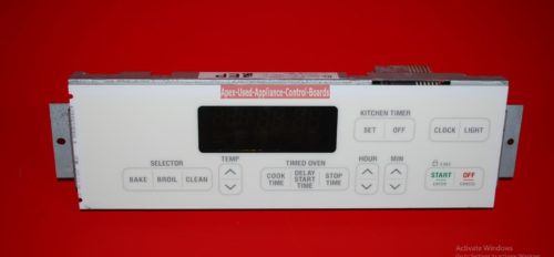 Part # 8053737 Whirlpool Oven Electronic Control Board (used,overlay fair)