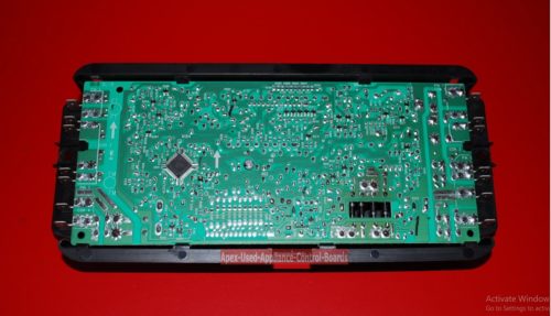 Part # WHPW10173524, W101735524 Whirlpool Oven Control Board and Clock (used, overlay fair)