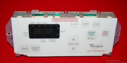 Part # 6610383, 8524277 Whirlpool Oven Electronic Control Board (used,overlay fair)