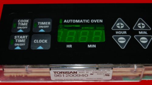 Part # 164D3147G002 | GE Oven Control Board (overlay fair - Black)