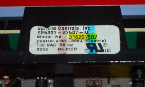 Part # 316207507 Frigidaire Oven Electronic Control Board (used, overlay fair - White)