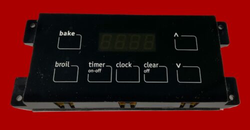 Part # 5304518660 | 316222801 | Frigidaire Oven Control Board and Clock (used, overlay fair - Black)