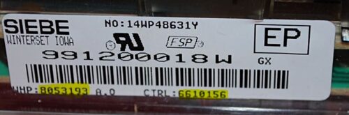 Part # 6610156 | 8053193 | Whirlpool Oven Control Board (overlay fair - Black)