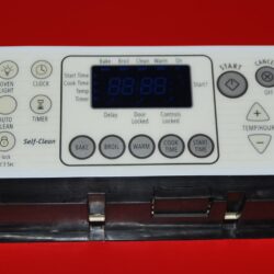 Part # 9762193 Whirlpool Gas Oven Electronic Control Board (used, overlay good - Yellow)