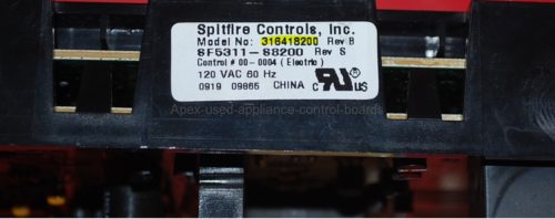 Part # 316418200 - Frigidaire Oven Electronic Control Board (used, No overlay)