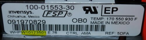 Part # WPW10476695 | W10173501 | Whirlpool Oven Control Board (overlay fair - Black)
