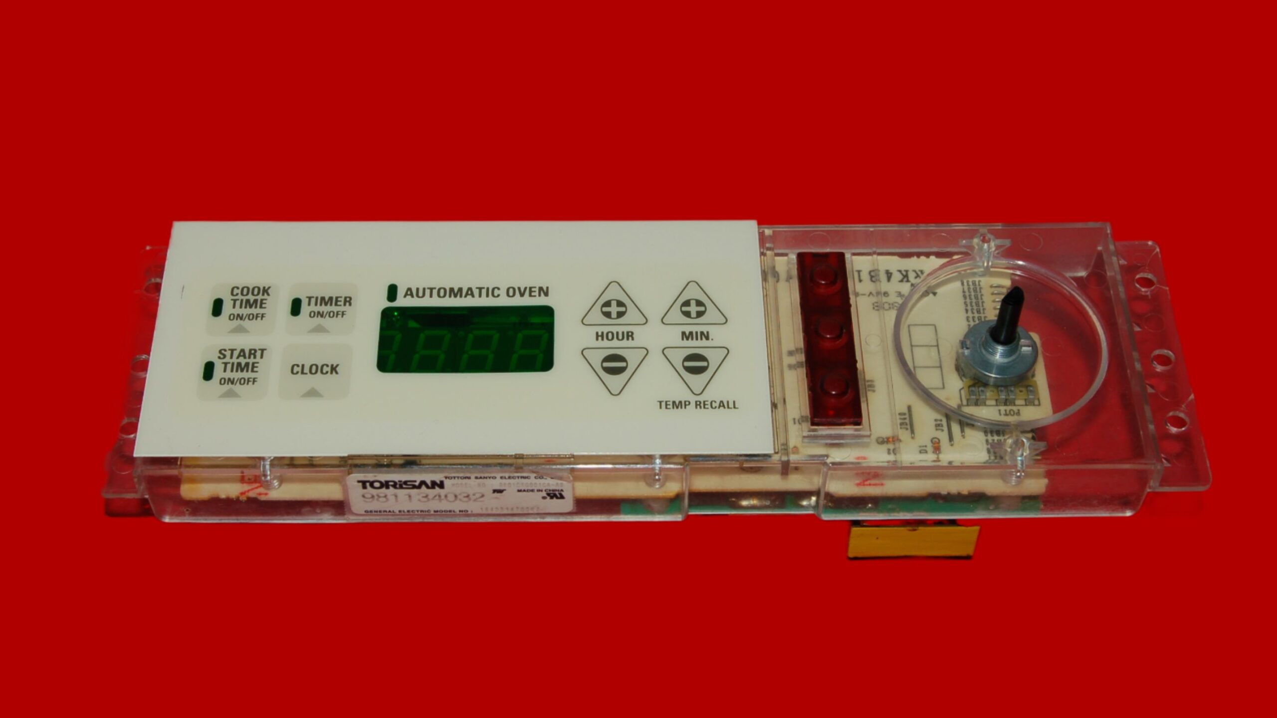 GE Oven Control Board 164D3147G012 | OEM Used Tested (overlay good - Bisque)
