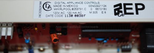 Part # 8053731, 6610180 - Whirlpool Oven Electronic Control Board (used, overlay fair - White)