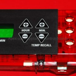 Part # 183D6012P001 - GE Oven Control Board And Clock (used, overlay very good - Black)