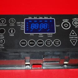Part # W10173511 Whirlpool Oven Electronic Control Board And Clock (used, overlay fair - Black)
