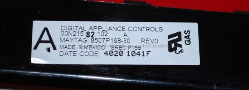 Part # 8507P198-60 - Maytag Oven Control Board (used, overlay fair - Bisque)