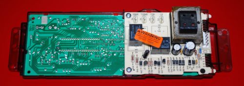 Part # 183D6012P001 - GE Oven Control Board And Clock (used, overlay very good - Black)