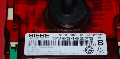 Part # 183D6012P001 - GE Oven Control Board And Clock (used, overlay very good - Black)