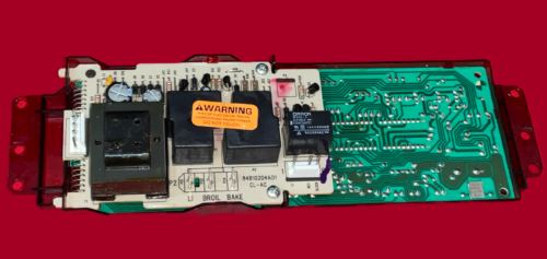 Part # 8273801 Whirlpool Oven Control Board (used, overlay good - Bisque)