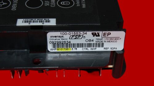 Part # WPW10271734 | W10173511 | Whirlpool Oven Control Board (overlay fair - Black)