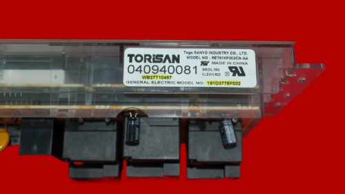 Part # WB27T10467, 191D3776P002 GE Oven Electronic Control Board (overlay good- Black)