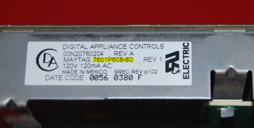 Part # 74004542, 7601P608-60 - Maytag Oven Electronic Control Board (used, overlay good)