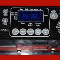 Part # W10114384 | Whirlpool Gas Oven Control Board (overlay good - Black)