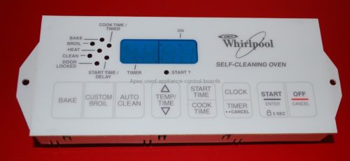 Part # 8522476, 6610312 - Whirlpool Oven Electronic Control Board (overlay good)