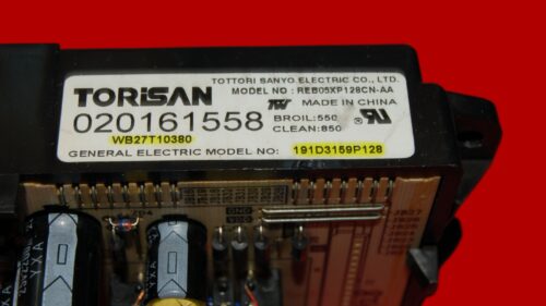 GE Oven Control Board WB27T10380 | 191D3159P128 | OEM Used Tested (overlay good - White)