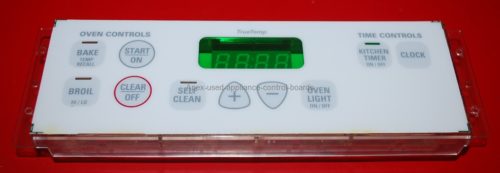 Part # WB27K10090 - GE Gas Oven Control Board (used, overlay good - Bisque)