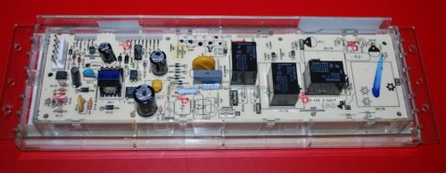Part # WB27K10090 - GE Gas Oven Control Board (used, overlay good - Bisque)