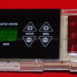 Part # 164D3147G002 - GE Oven Electronic Control Board And Clock (used, overlay good)