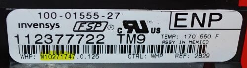 Part # WPW10271747 | W10271747 | Whirlpool Oven Control Board (overlay good - Black)