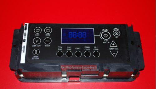 Part # W10271742 Whirlpool Oven Electronic Control Board and Clock (used, overlay good)