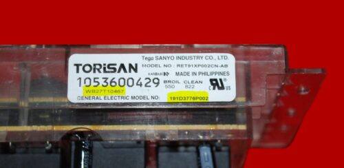 Part # WB27T10467, 191D3776P002 GE Oven Electronic Control Board (No Overlay)