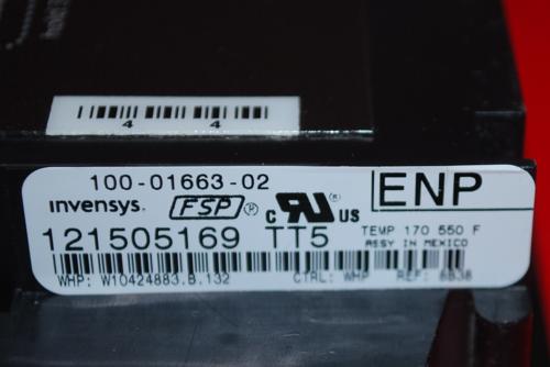 Part # W1024883 - Whirlpool Oven Control Board (used, overlay very good - Black)