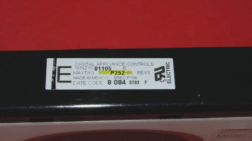 Maytag Oven Control Board - 8507P252-60 | WP5701M719-60 (overlay fair, broken mounting tab - White)