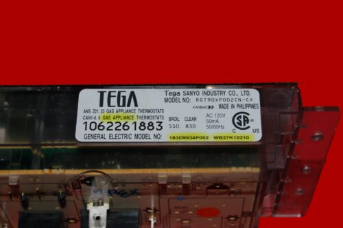GE Gas Oven Control Board 183D9934P002 | WB27K10210 | OEM Used Tested (overlay fair - Black)
