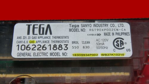 GE Oven Control Board - 183D9934P002 | WB27K10210 (overlay fair - Black)