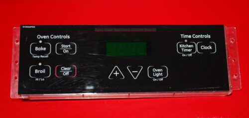 Part # WB27T11275, 164D8450G017 GE Oven Electronic Control Board (used, overlay fair)