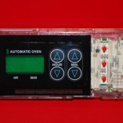 Part # 183D7142P002, WB27K10027 GE Oven Electronic Control Board (used, overlay fair - Black)