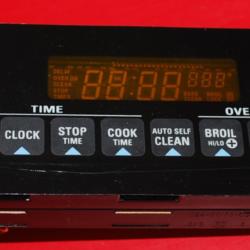 Part # 191D1001P010 - GE Gas Oven Control Board (used, overlay fair - Black )