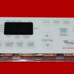 Whirlpool Gas Oven Control Board 9761113 | 6610450 | OEM Used Tested (overlay fair - White)
