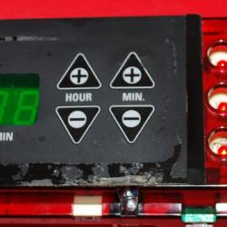 Part # 183D5586G003, WB11K0064 - GE Oven Electronic Control Board (used, overlay poor)
