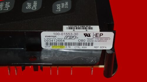 Part # WPW10476695 | W10173501 | Whirlpool Oven Control Board (overlay good - Black)